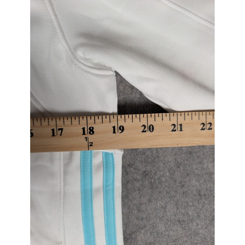 Adidas NHL Seattle Kraken Women White Lace Up Aeroready Hoodie Pullover Jacket - Picture 8 of 11